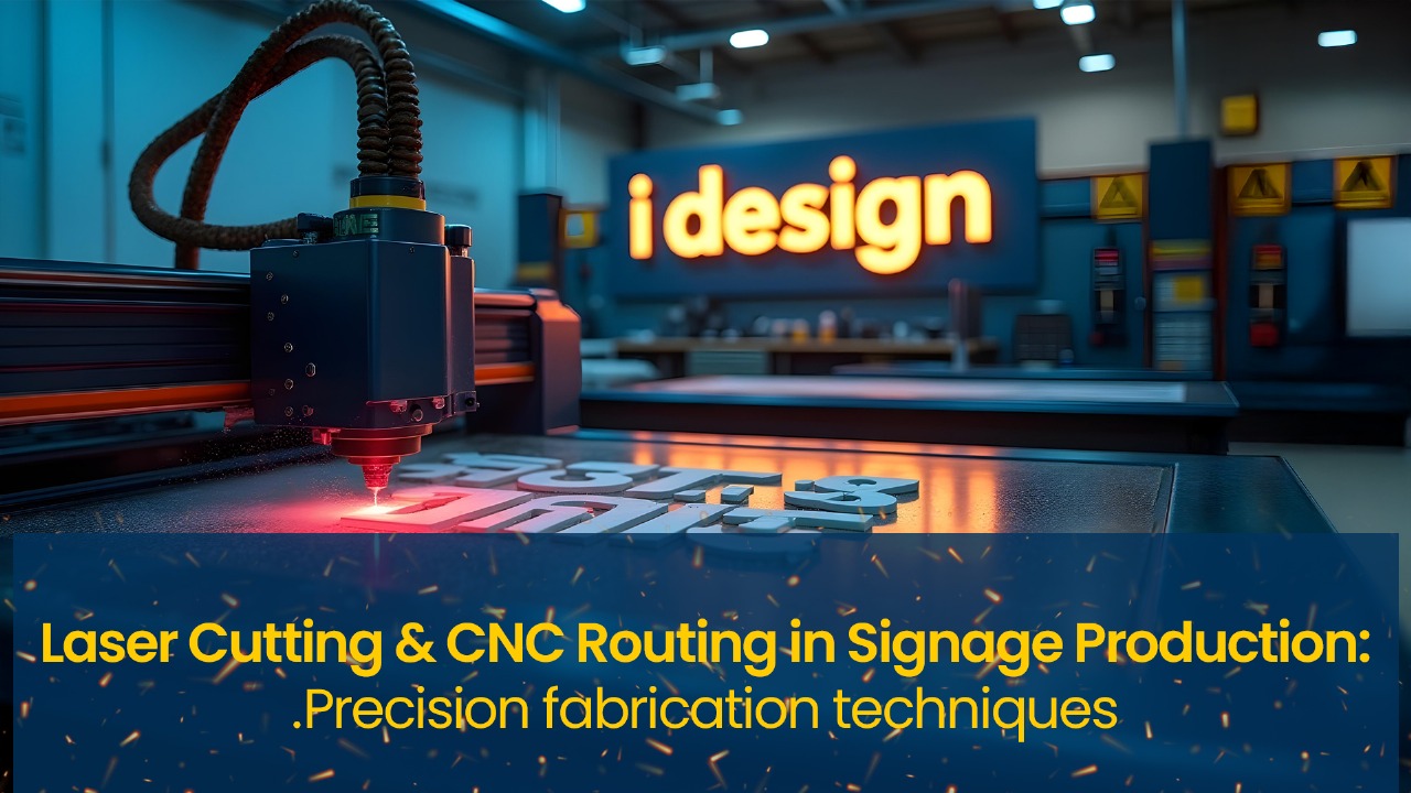 Laser Cutting & CNC Routing in Signage Production