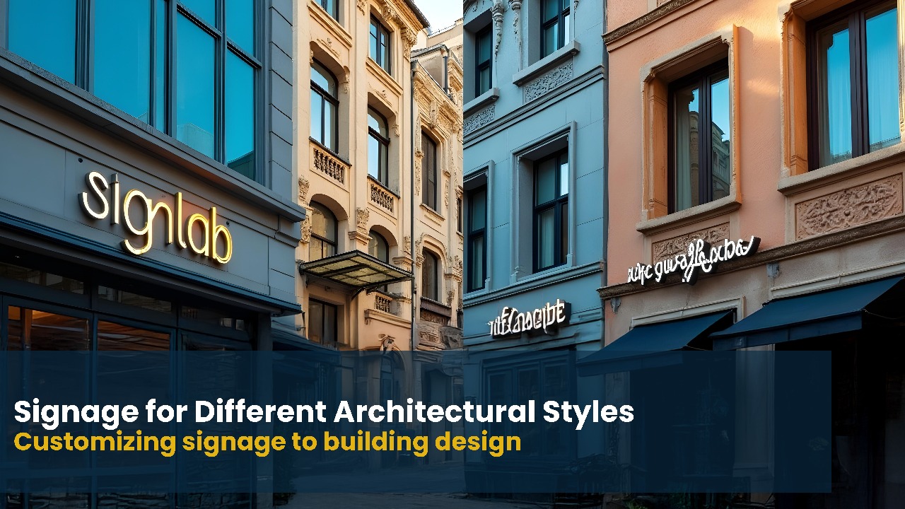 Signage for Different Architectural Styles: Customizing Signage to Building Design