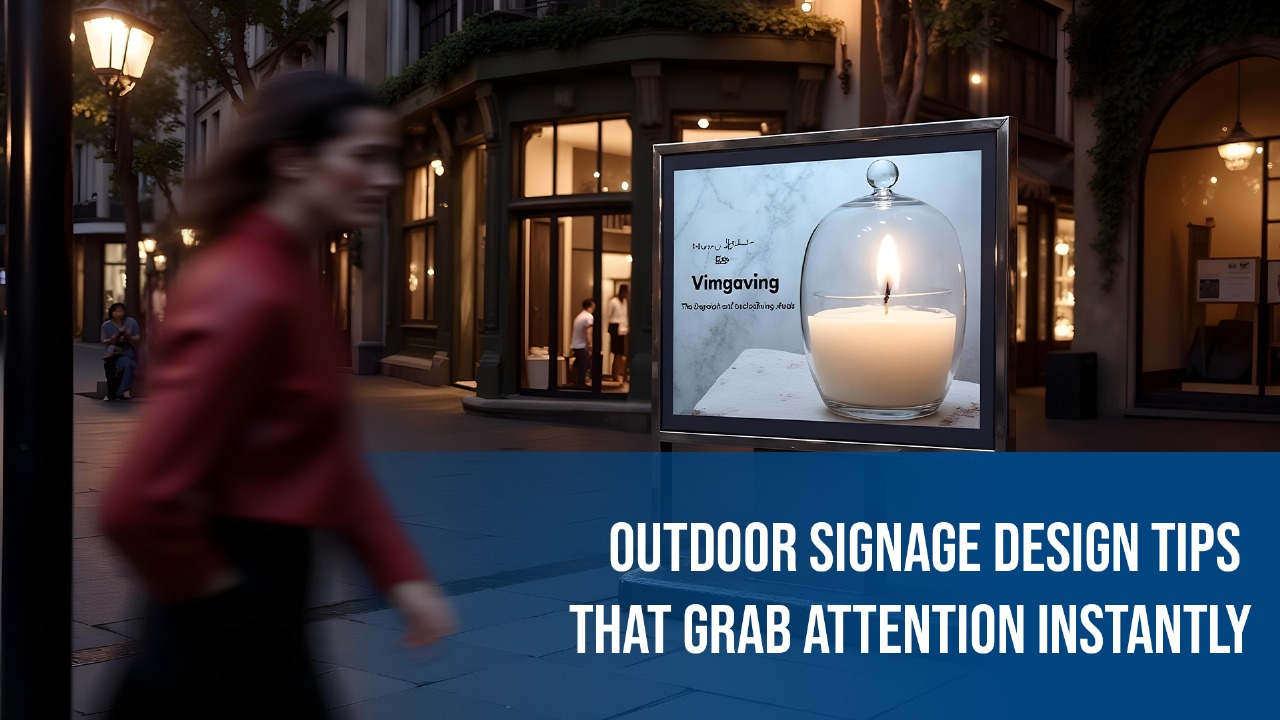 Outdoor Signage Design Tips That Grab Attention Instantly