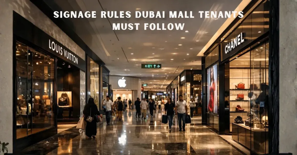 Signage Rules Dubai Mall Tenants