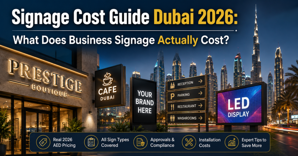 Signage Cost Guide Dubai